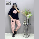 BLACK LEF DESIGN  TRACK SUIT FABRIC  COTTON JARSY